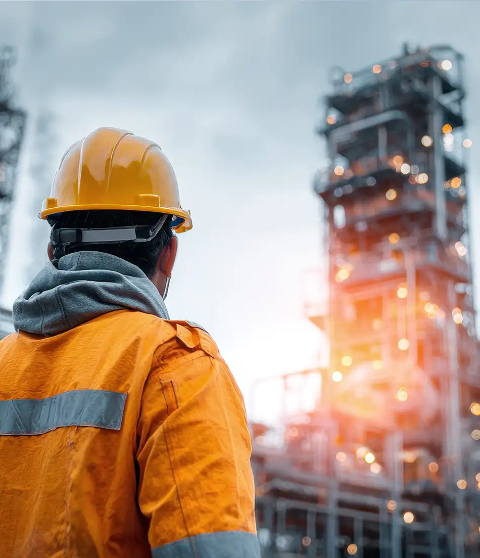 Trabajador de construcción representando alcance operativo sectorial
