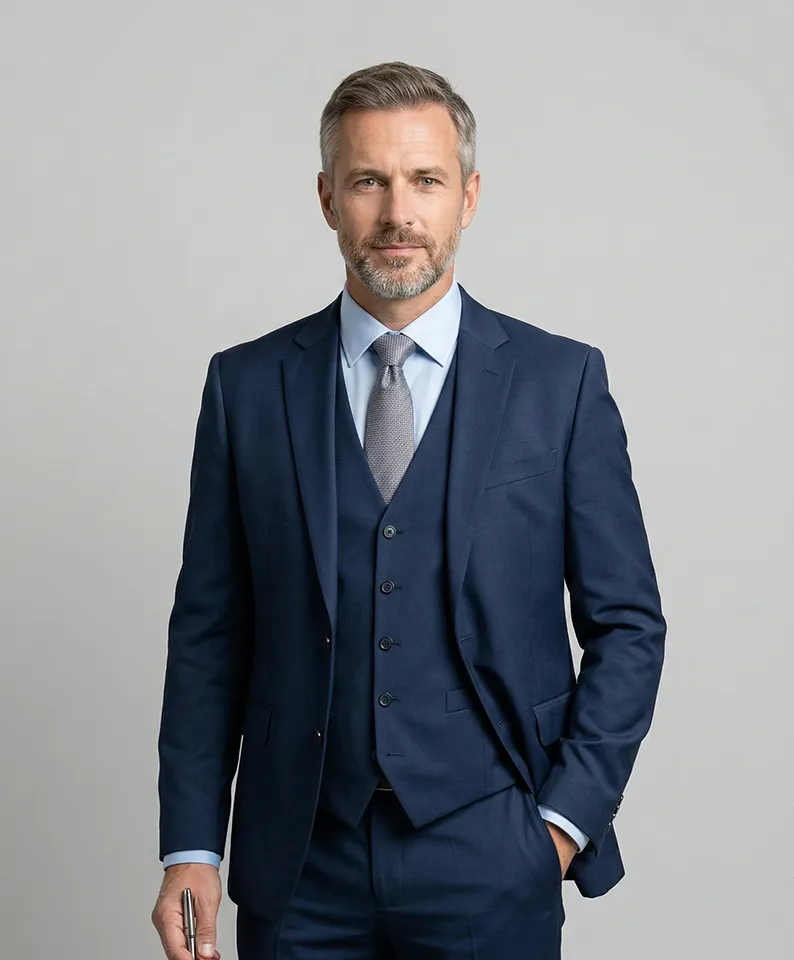 Ejecutivo senior representando programa de asociados estratégicos REGIUS
