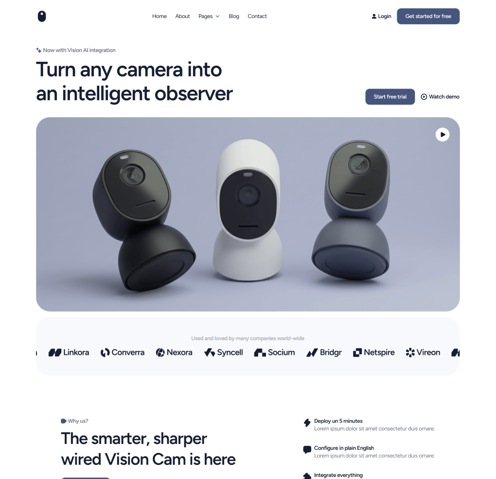 Home V1 Page - VisionIO - Webflow Templates | BRIX Templates