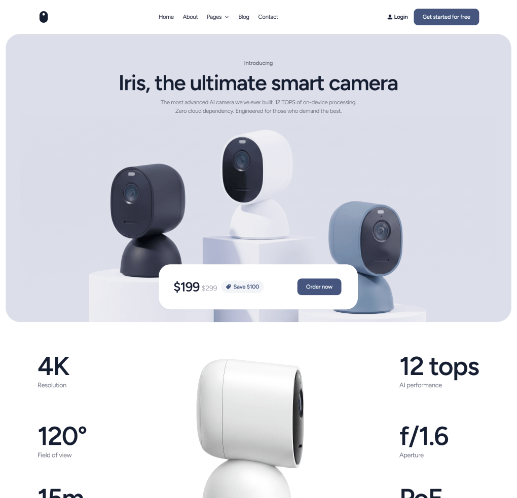 Home V2 Page - VisionIO - Webflow Templates | BRIX Templates