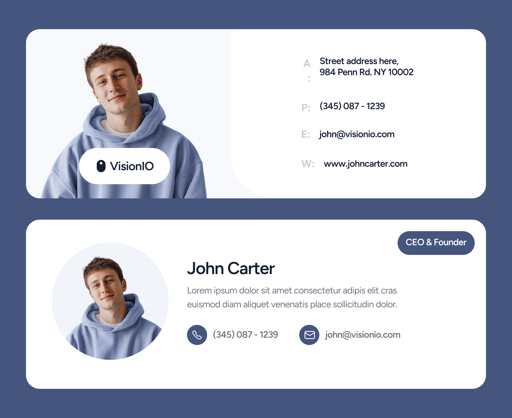 Email Signature - VisionIO - Webflow Templates | BRIX Templates