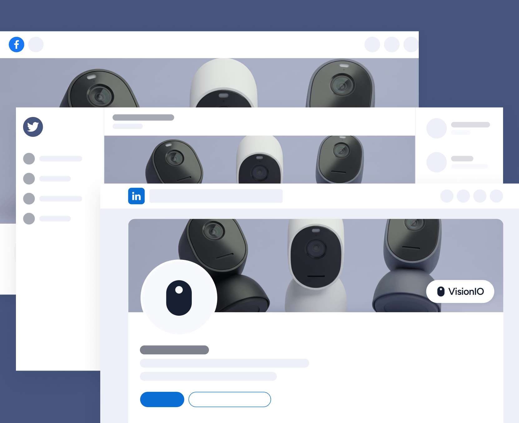 Social Media Assets - VisionIO - Webflow Templates | BRIX Templates
