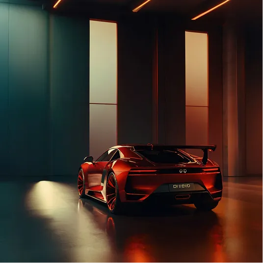 Modern car design with sleek exterior and premium details