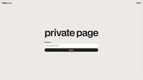 Template page screenshot