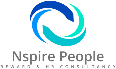 Nspire People logo with two curved shapes forming a circular design above the company name and descriptor.