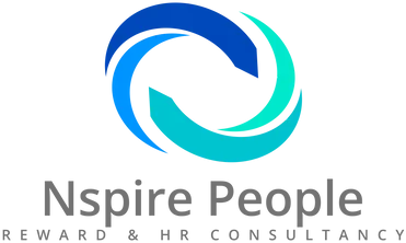 Nspire People logo with two curved shapes forming a circular design above the company name and descriptor.