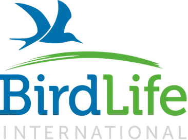 BirdLife International Logo avec des mots bleus et verts sur le site Web