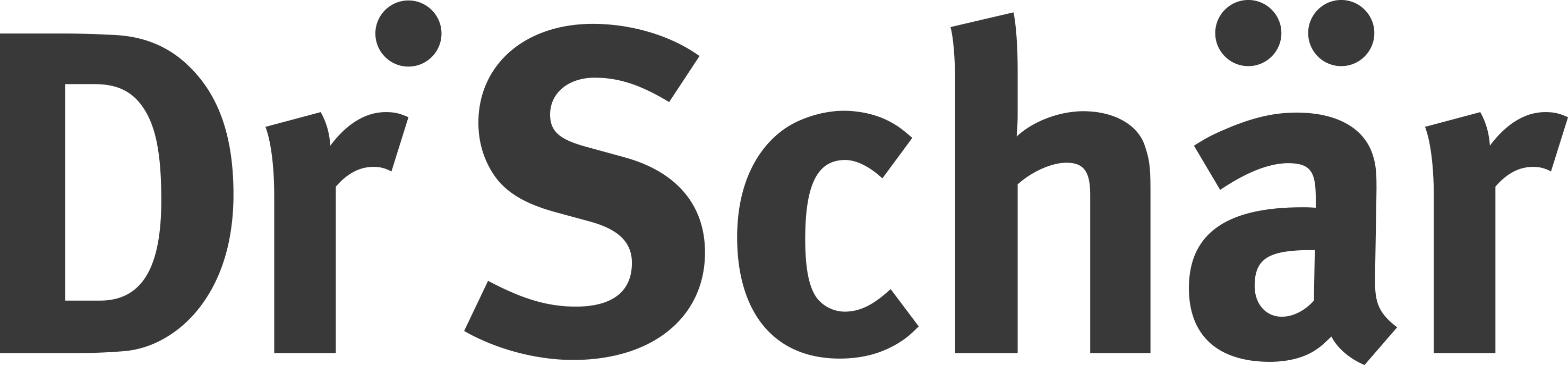 Dr Schär brand name text logo in dark grey font.