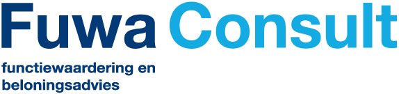Fuwa Consult logo with Dutch tagline about function evaluation and compensation advice.