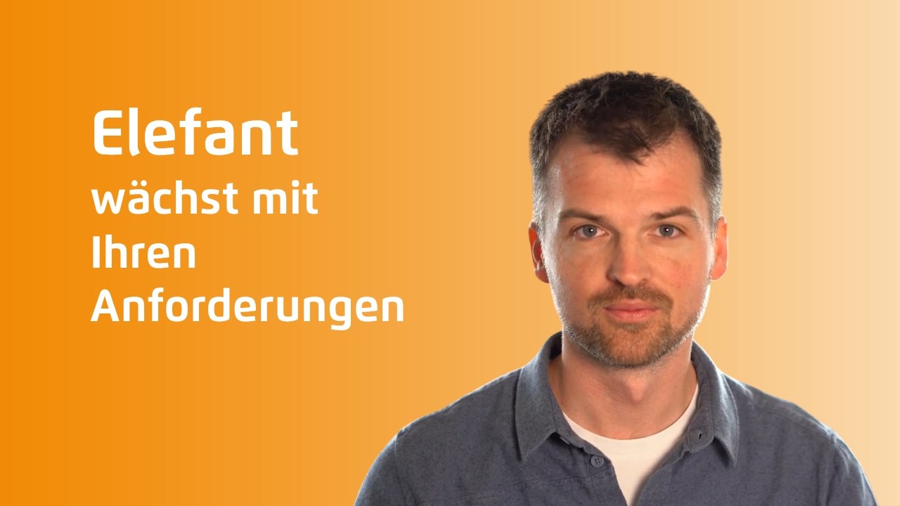 Sebastian Nordenbruch, Produktmanager, gibt einen Einblick in die Weiterentwicklung von Elefant