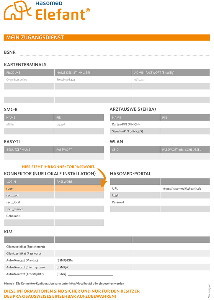 Mein Zugangsdienst: Wo finde ich mein Passwort?