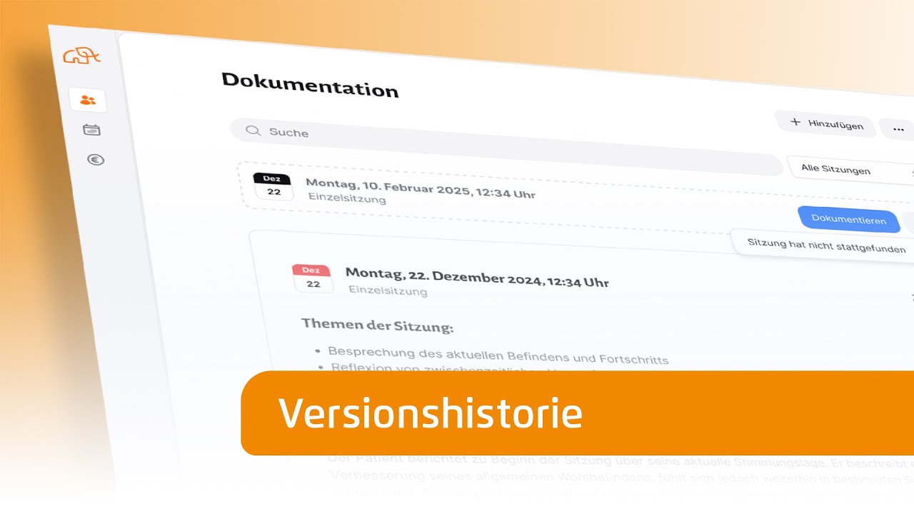 Versionshistorie in der Dokumentation nutzen