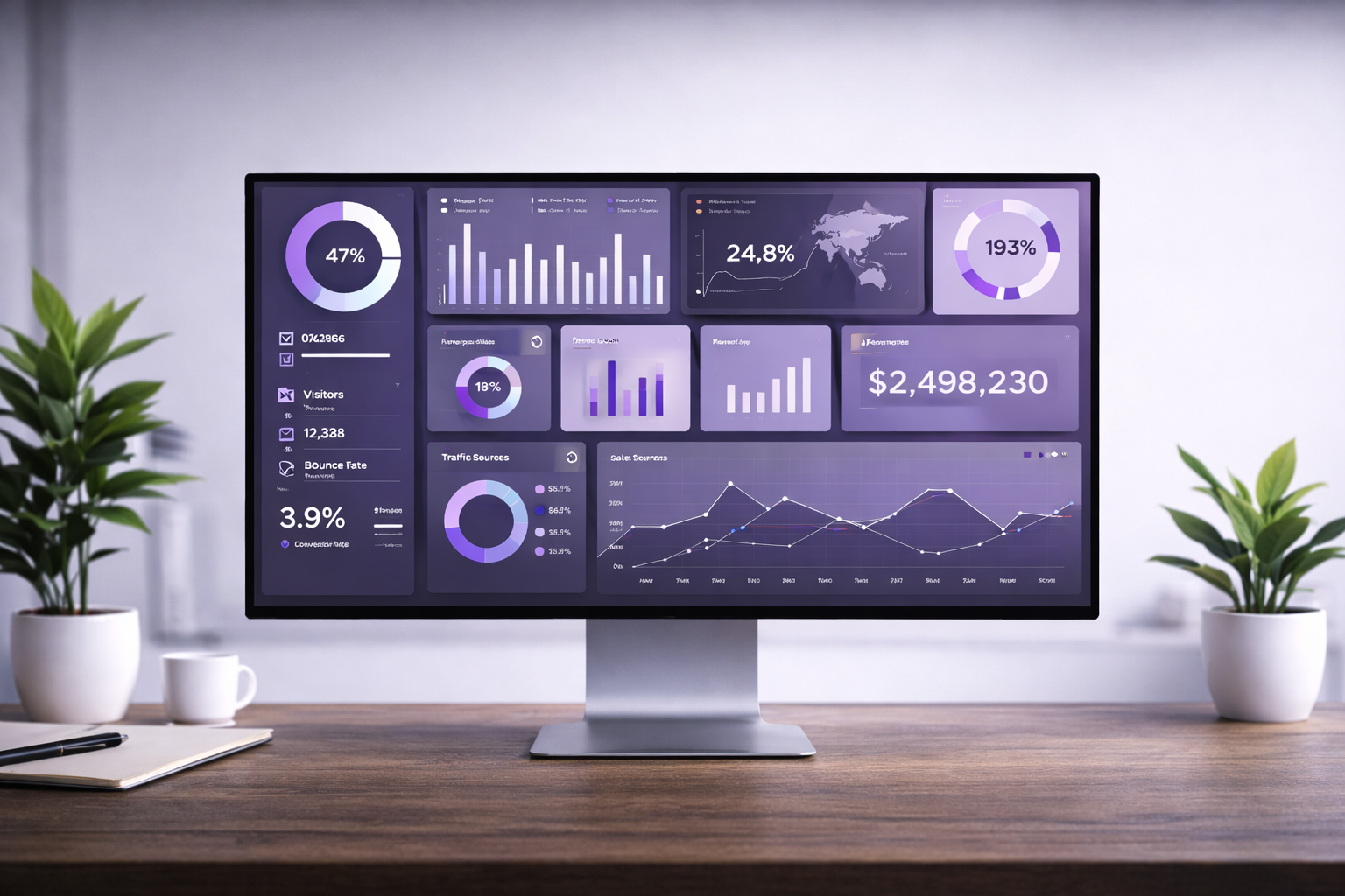 [digital project] image of a graphic design on a screen (for a web design agency)