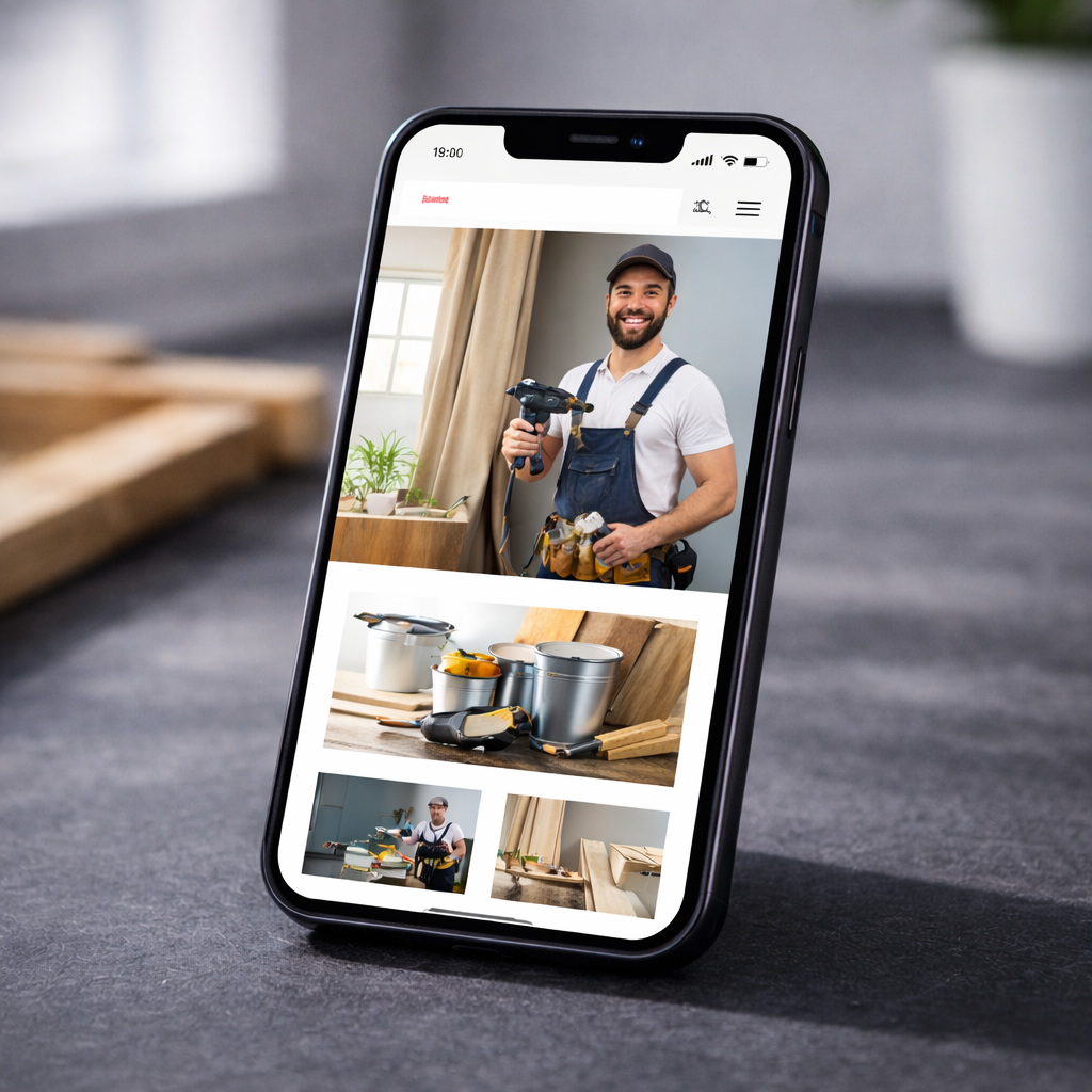 [digital project] image of past client project on a laptop screen in a modern office