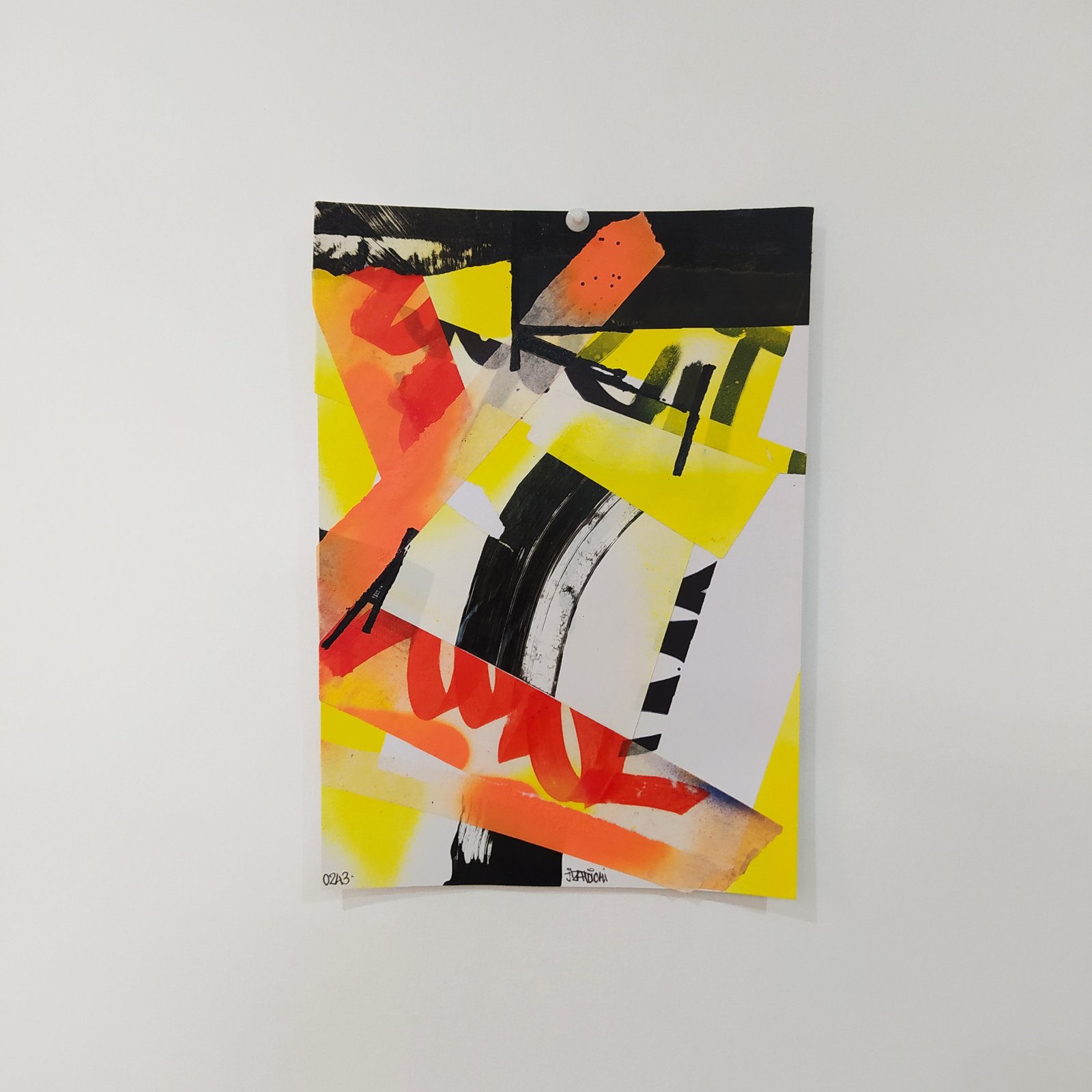 Collage streetart original A4 signé JZatoichi. Papier 280g, textures urbaines et typographies. Pièce unique, expédition rapide.