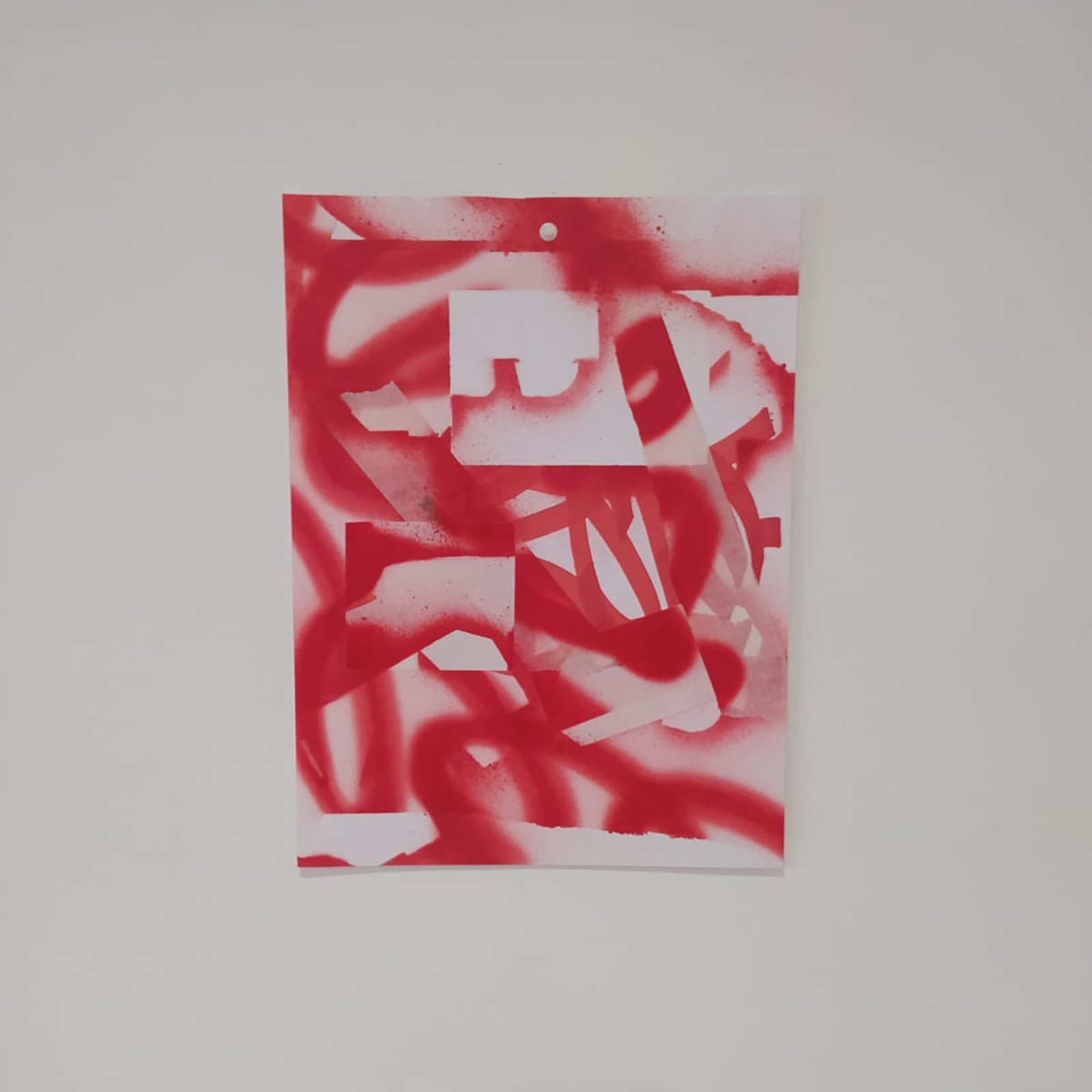 Collage abstrait A3 JZatoichi. Mélange de lettering, couleurs vives et textures papier. Œuvre unique, expédition rapide.Format 297 × 420 mm (soit 29,7 × 42 cm)