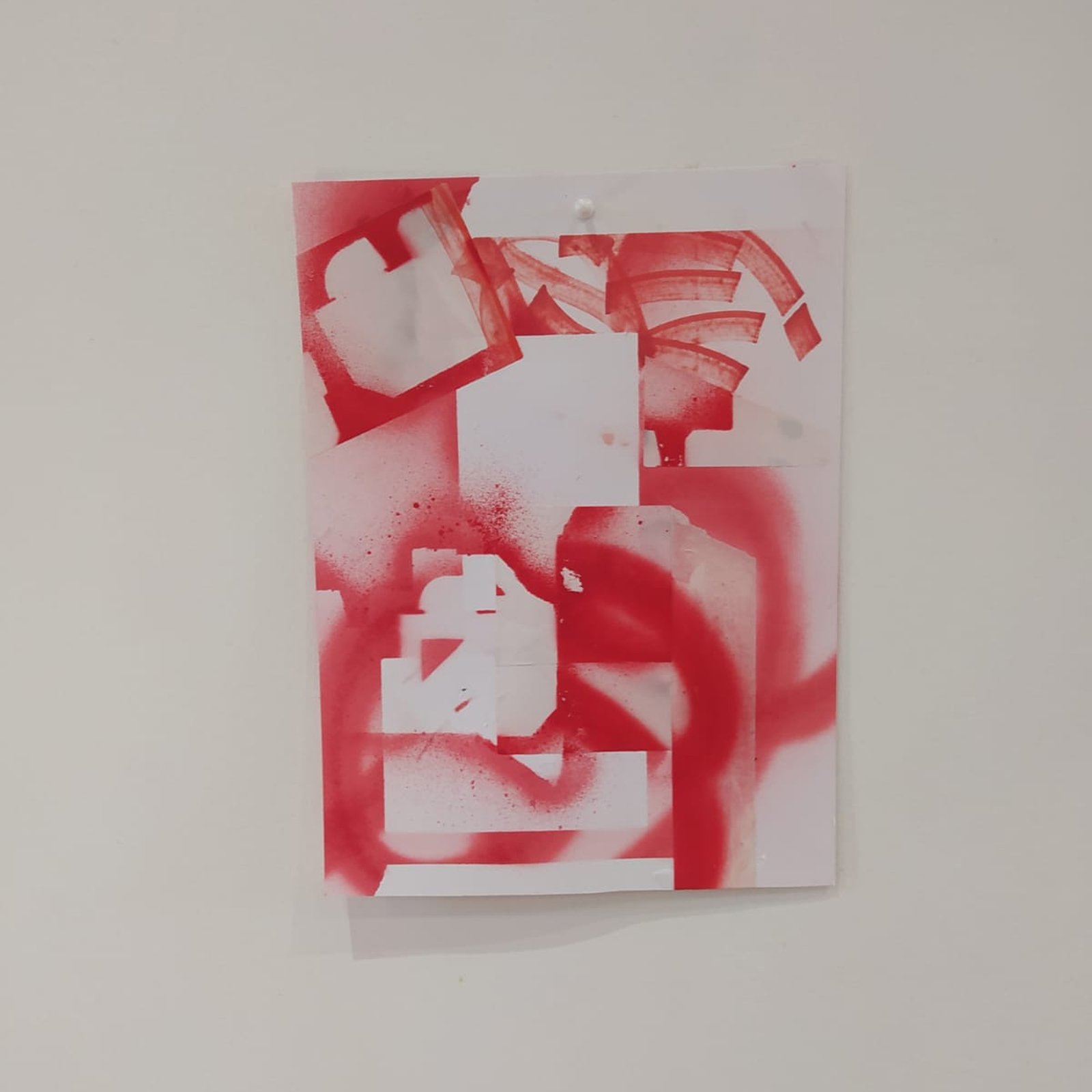 Collage abstrait A3 JZatoichi. Mélange de lettering, couleurs vives et textures papier. Œuvre unique, expédition rapide.Format 297 × 420 mm (soit 29,7 �� 42 cm)