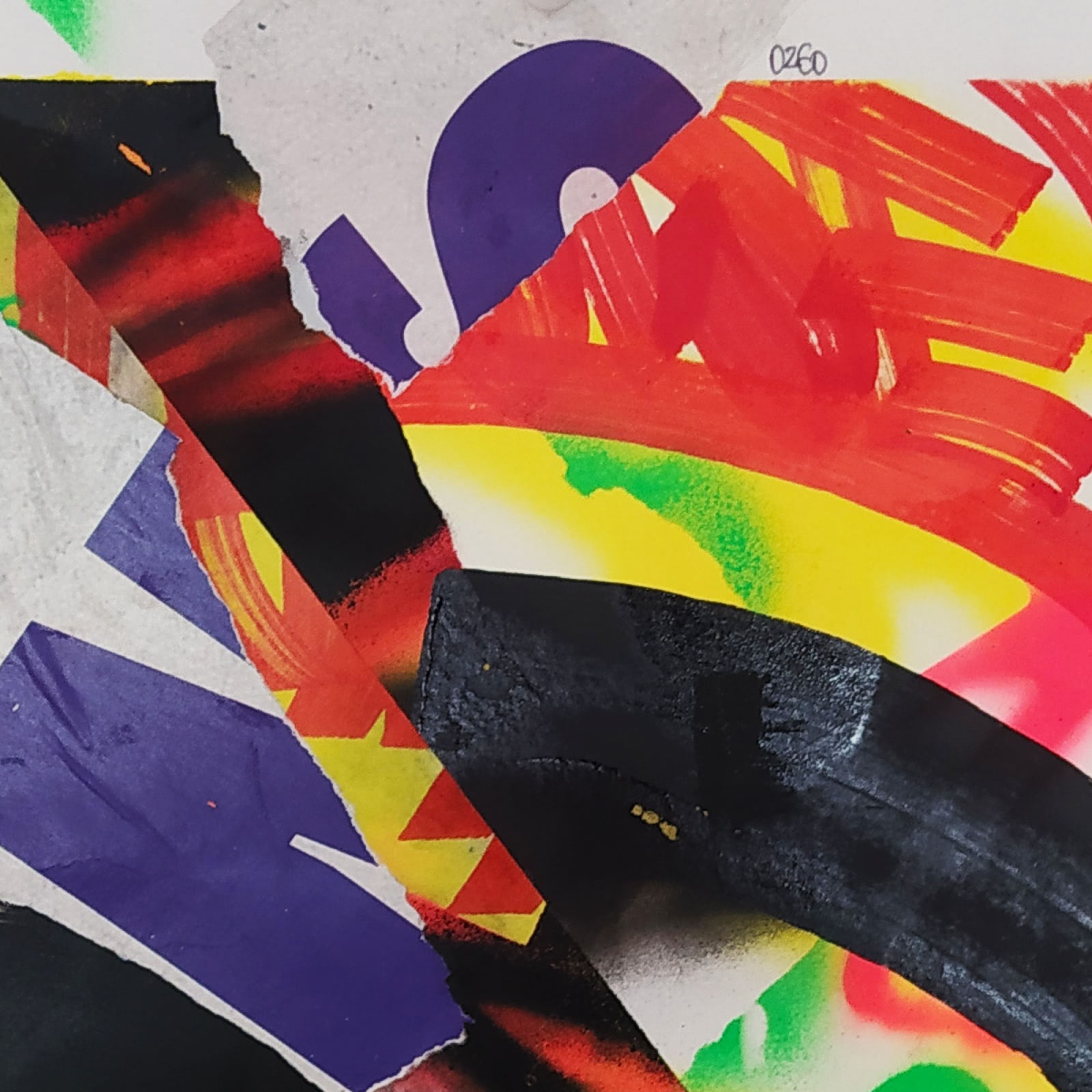 Collage abstrait A4 JZatoichi – 260