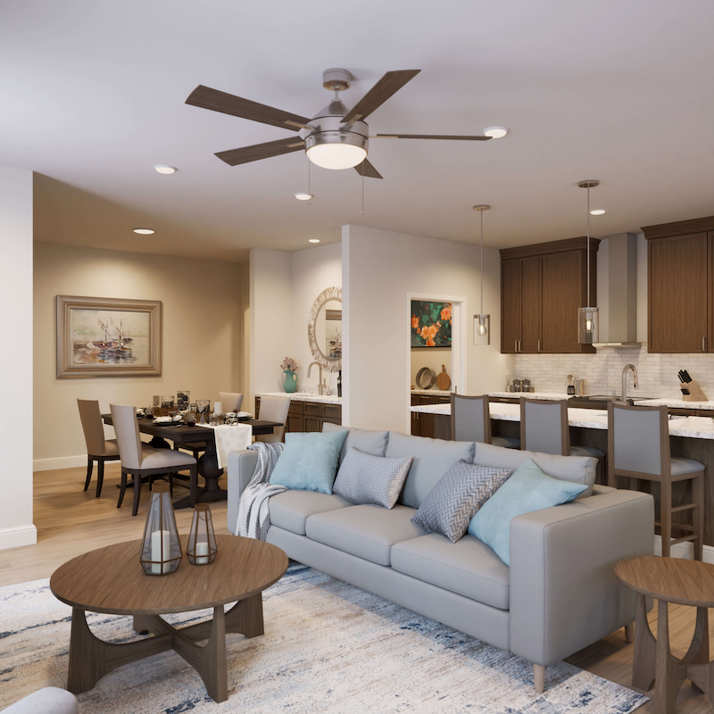 Cottage - Living Room, Dining Room, Kitchen