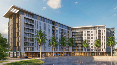 The Building of Fleet Landing at Nocatee Life Plan Community, FL