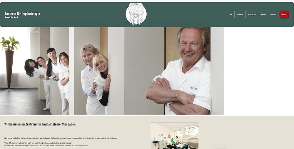 Screenshot der Albrecht Denneler Architektur-Website