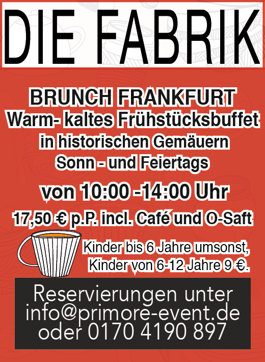 Anzeige Brunch Fabrik – feinedesign