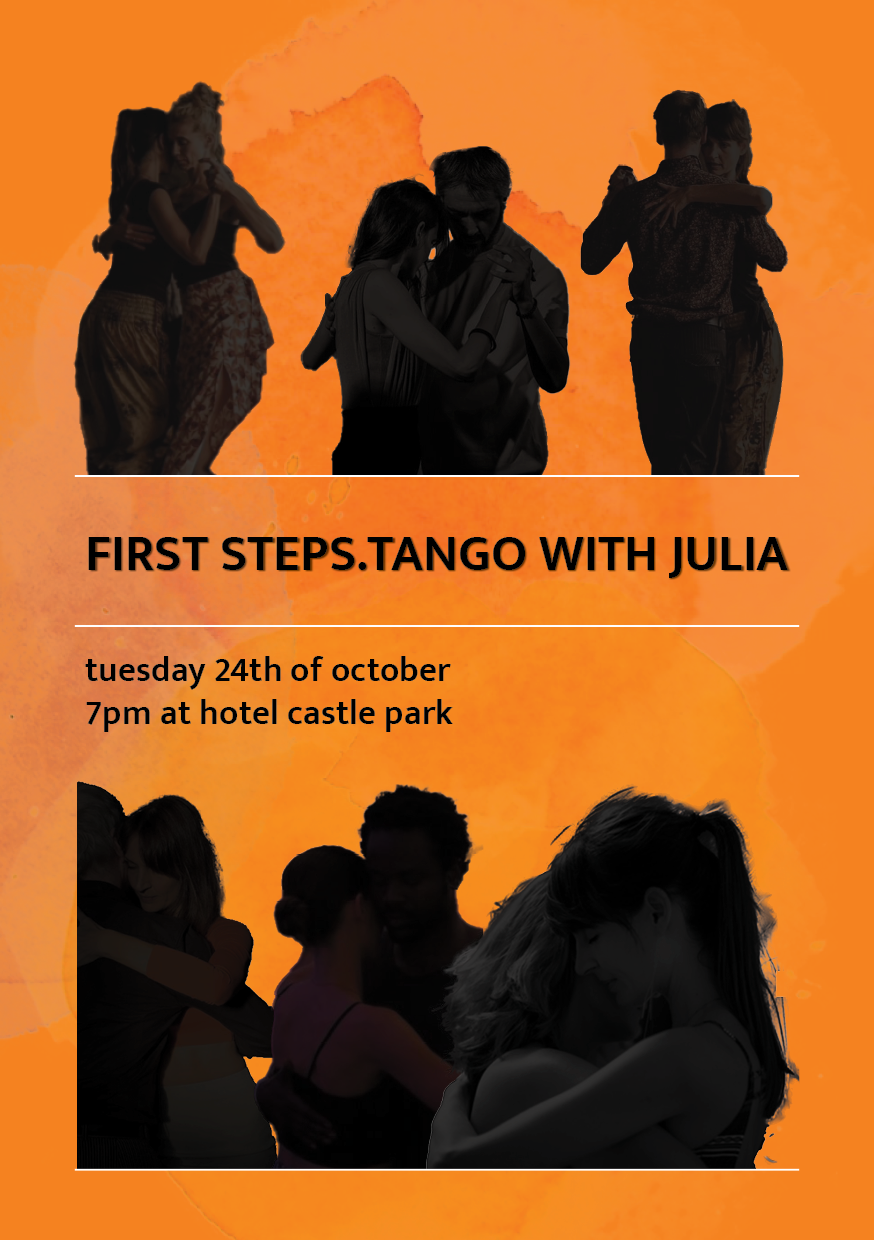 Flyer Tango mit Julia – feinedesign