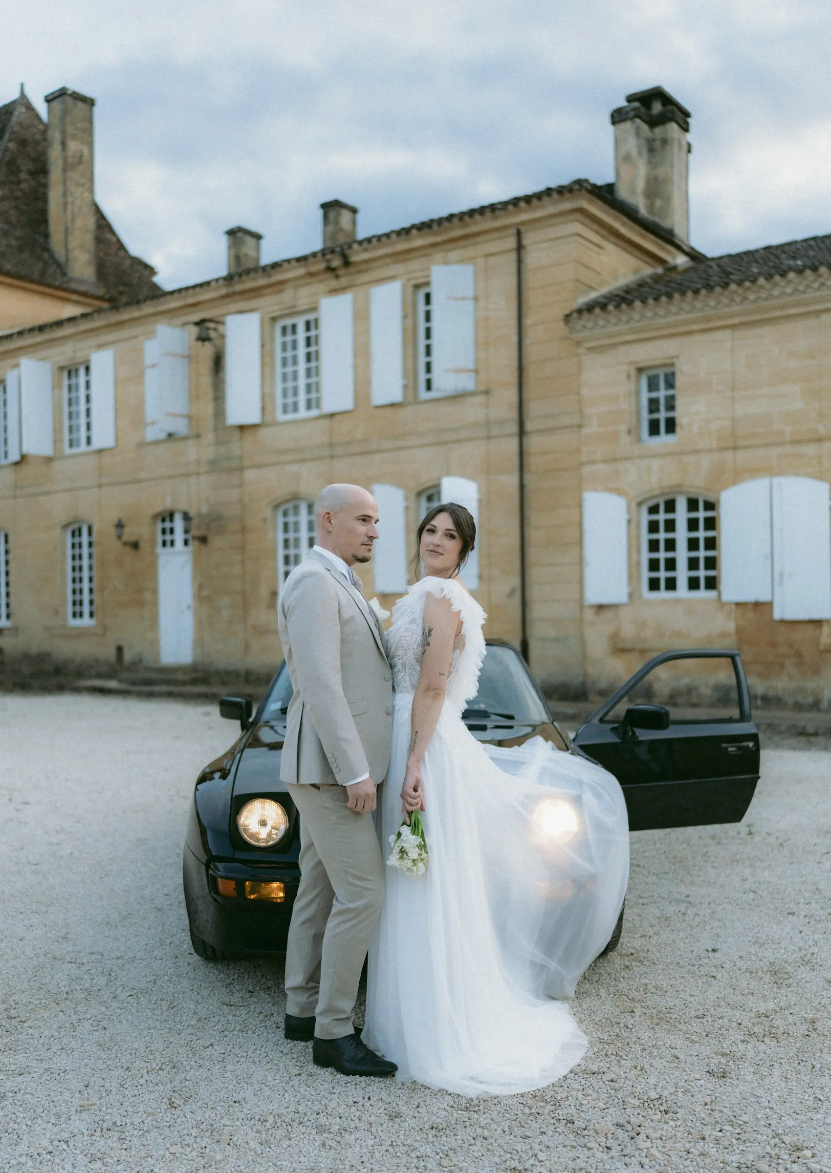 Galerie mariage couple château Dordogne