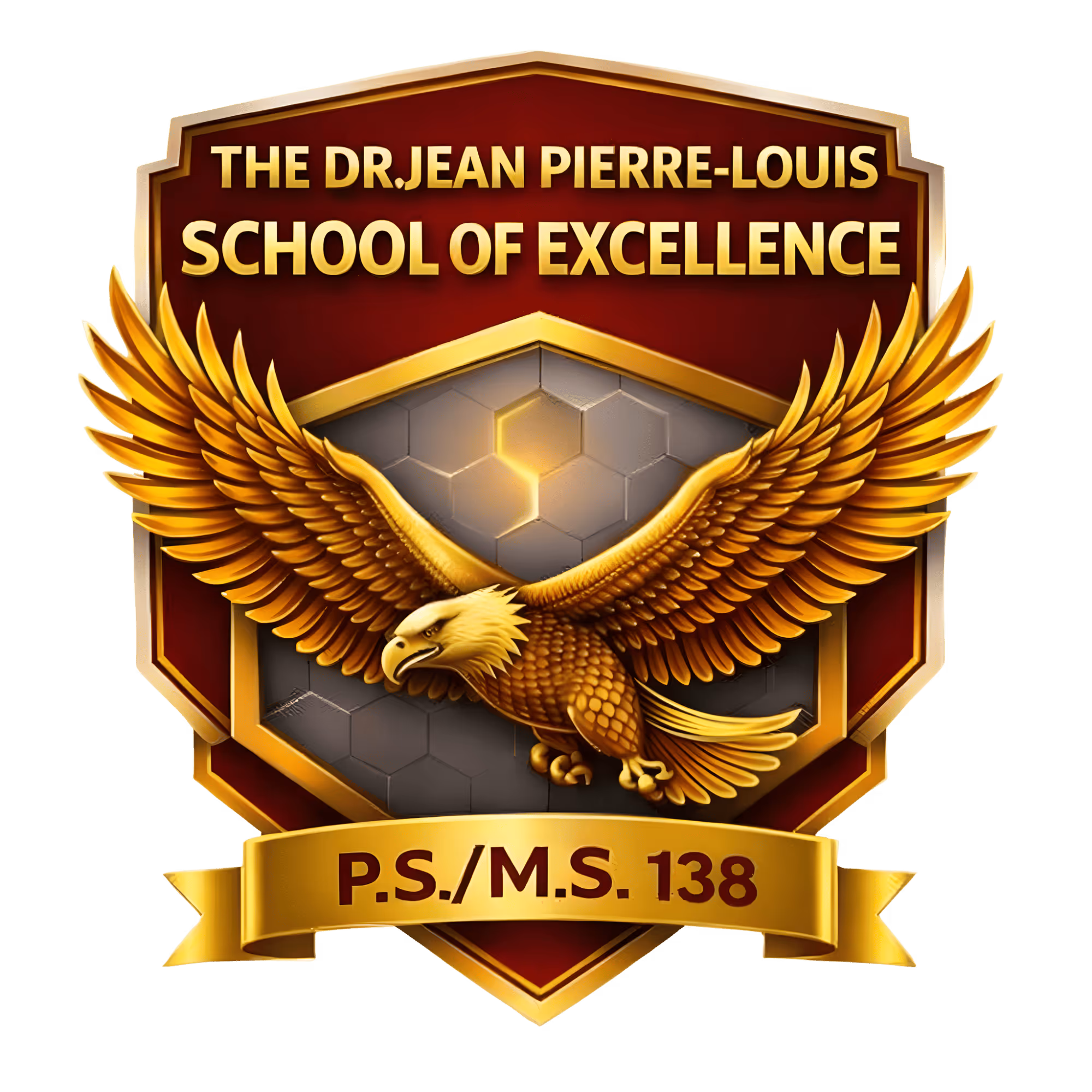 Dr. Jean Pierre-Louis School of Excellence P.S./M.S. 138 eagle crest logo
