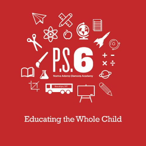 P.S. 6 Norma Adams Clemons Academy logo, Educating the Whole Child