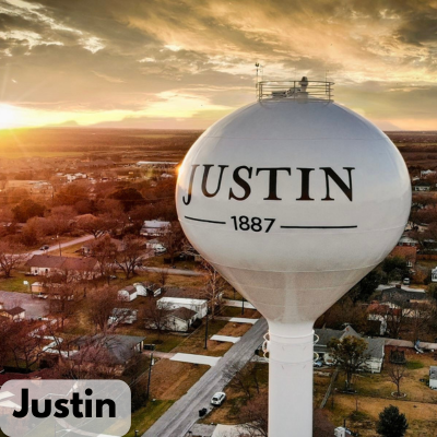 Suburban homes and neighborhoods in Justin Texas Denton County area
