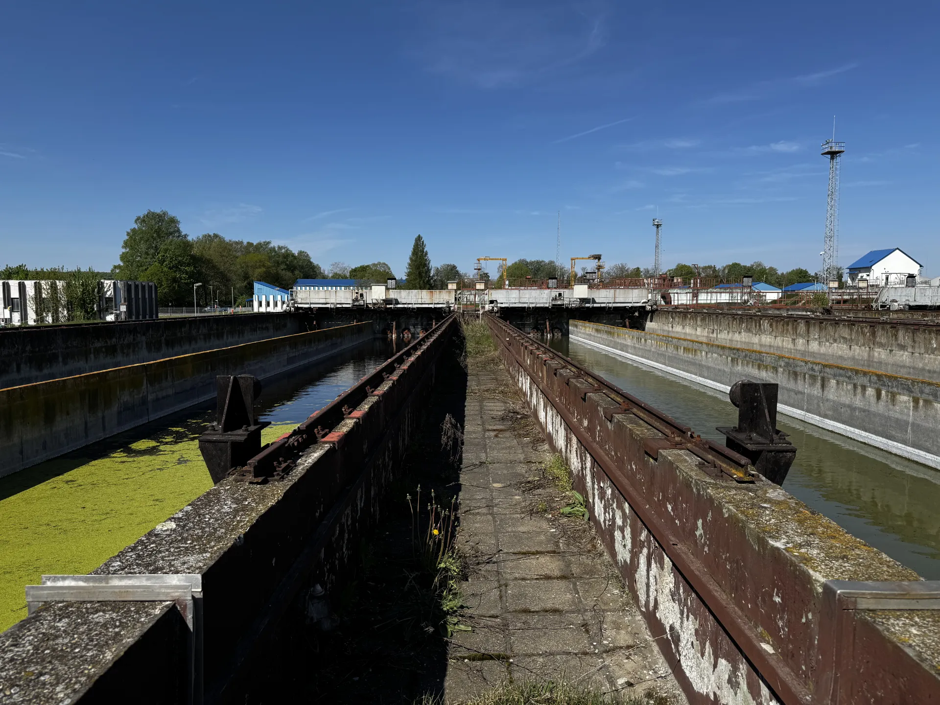 Régi szennyvíztelep infrastruktúra