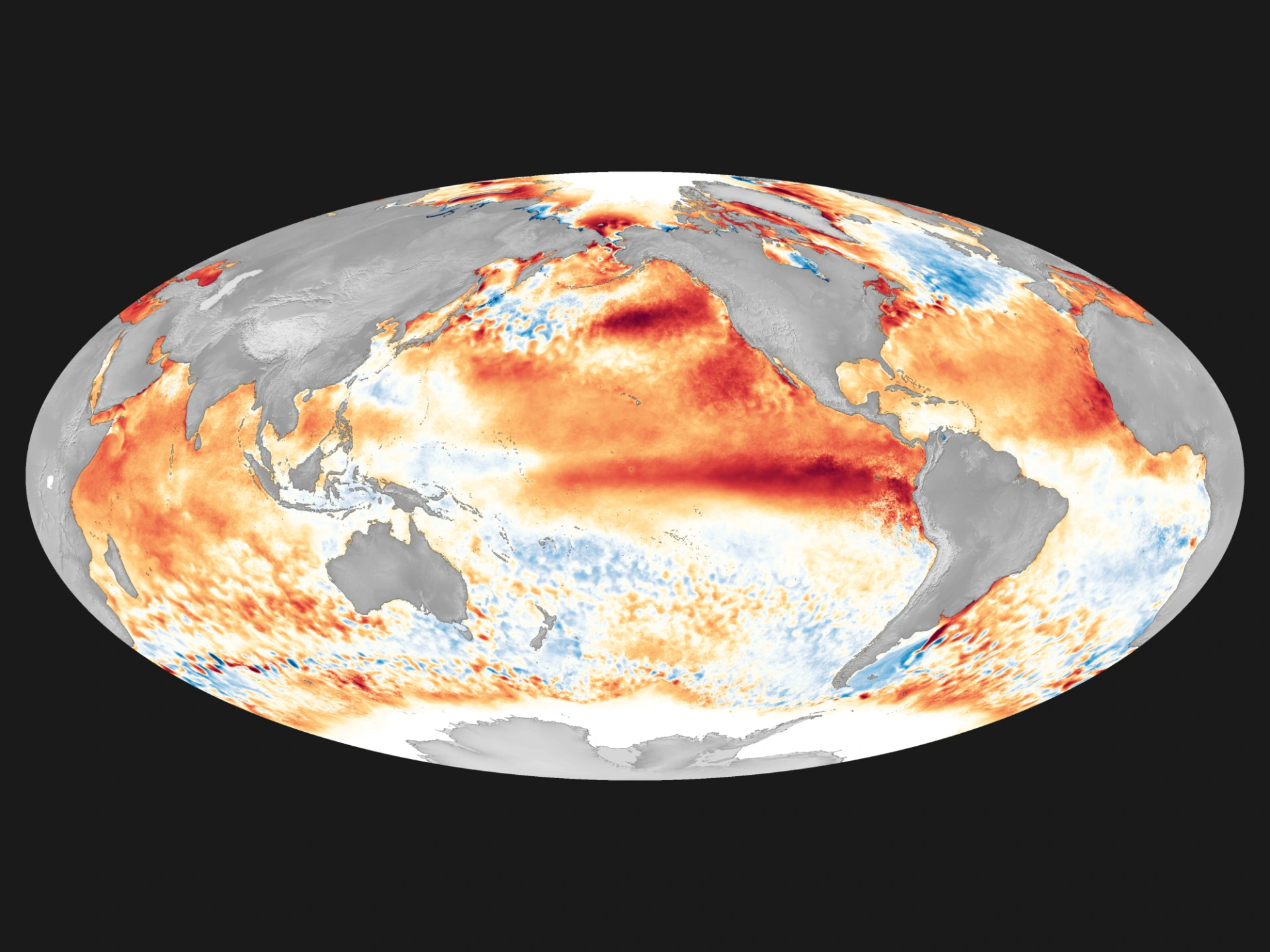 2017-es El Nino globális hőtérképe