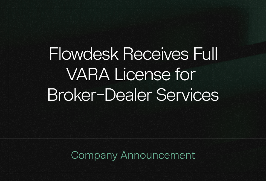 Flowdesk Receives Full VARA License for Broker-Dealer Services