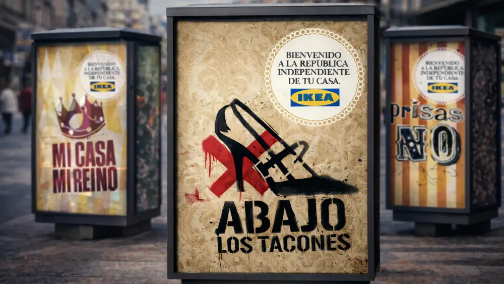 Campana grafica Ikea, Bienvenido Republica Independiente de tu Casa 