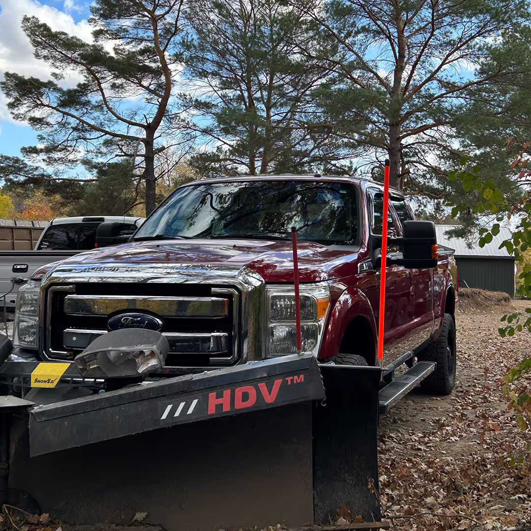 Musolf Property Maintenance lawn care truck in Lake Park Minnesota providing weekly mowing services near me