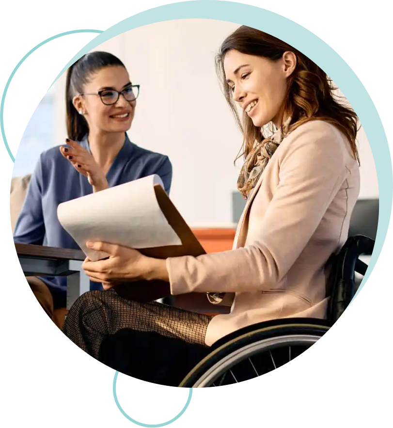 Nurse navigator answering questions related to Axsome supported treatments