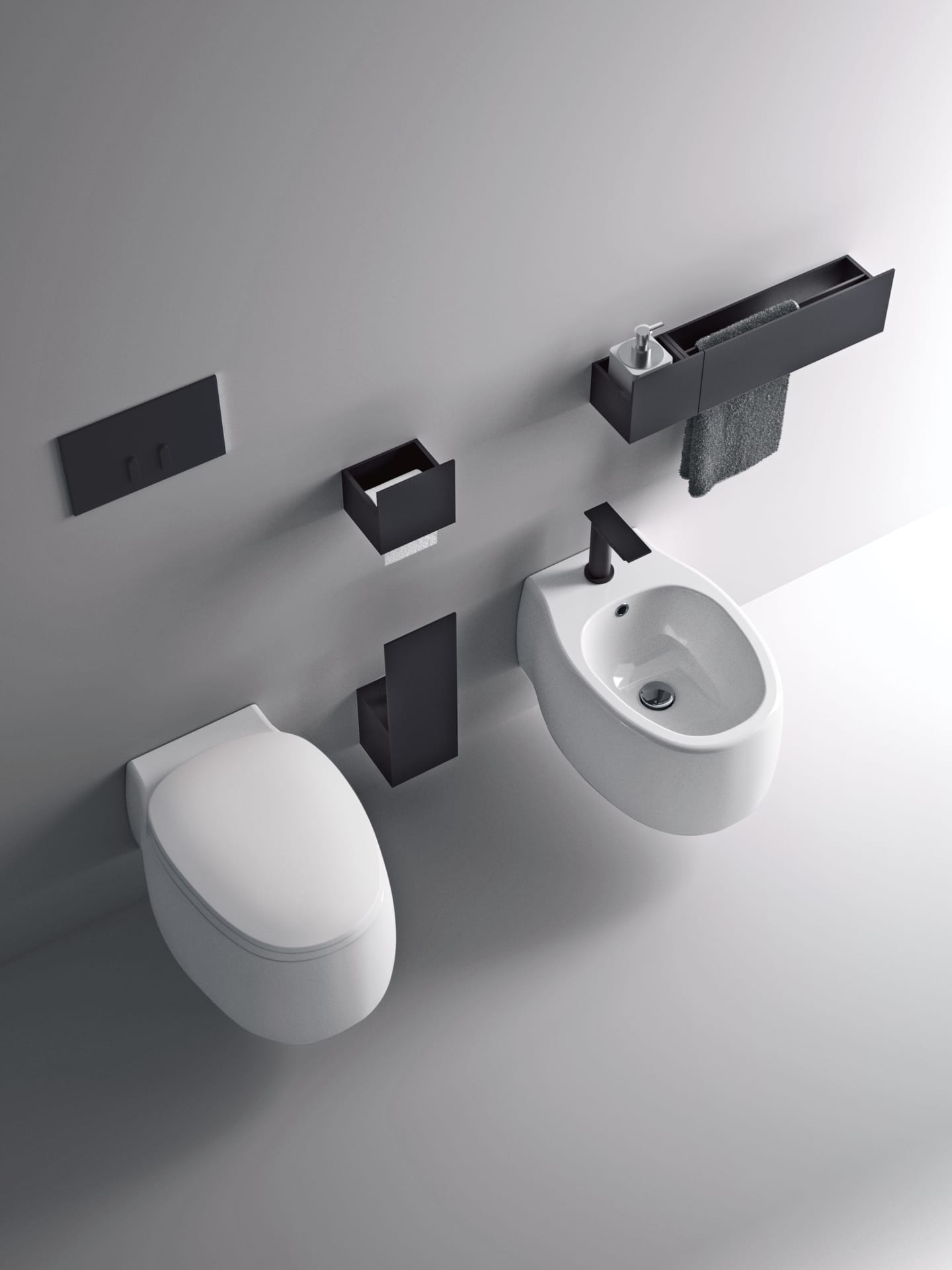 Bathroom accessories from Agape, collection Sen