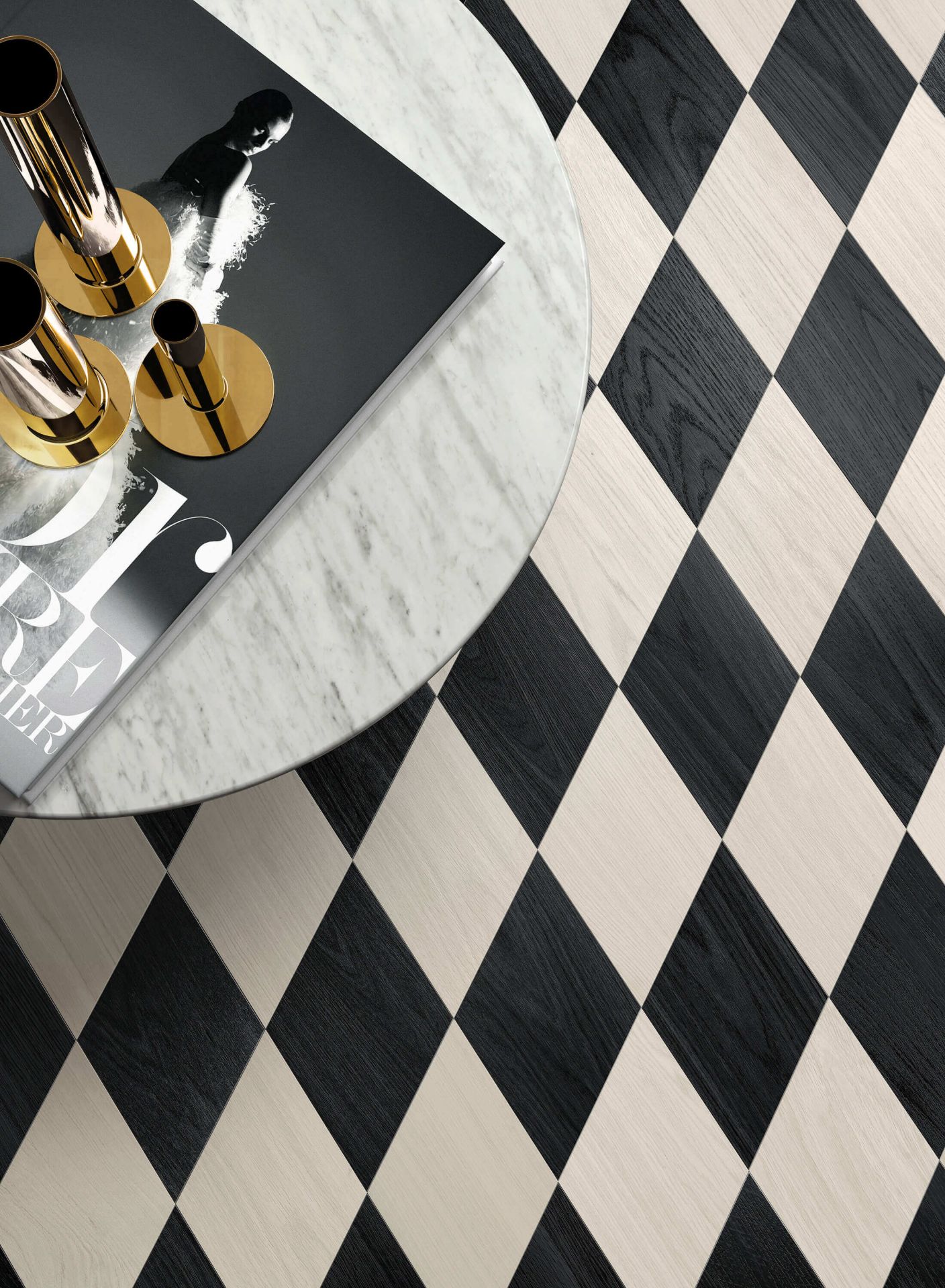 Floor with Bisazza Wood Decorations