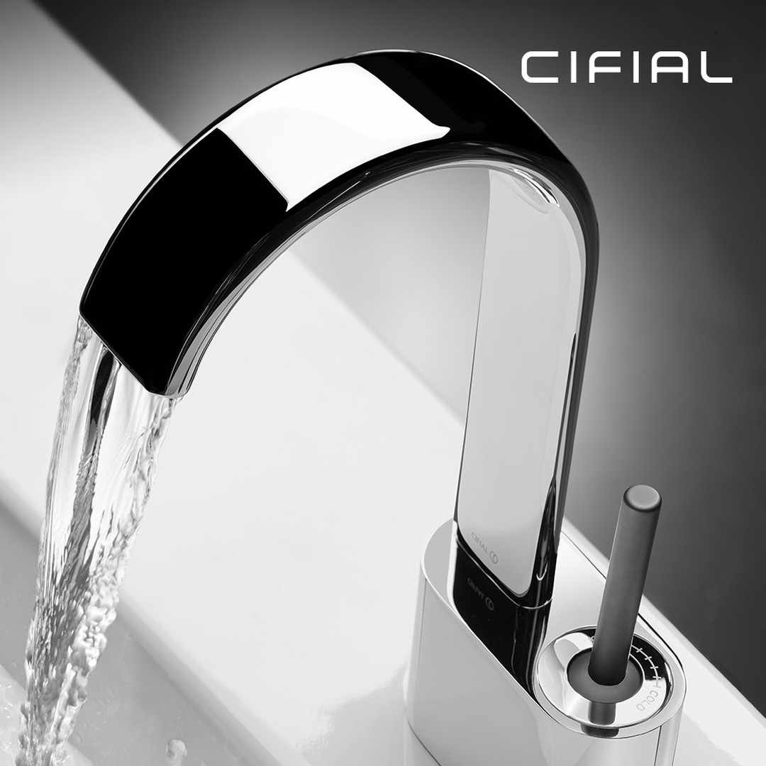 Chrome countertop mixer tap Cifial M3