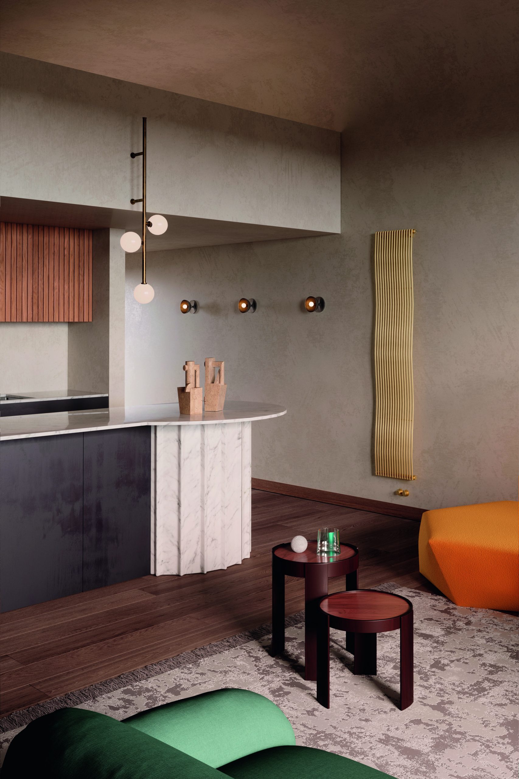 Gold Radiator from Tubes, collection Joba