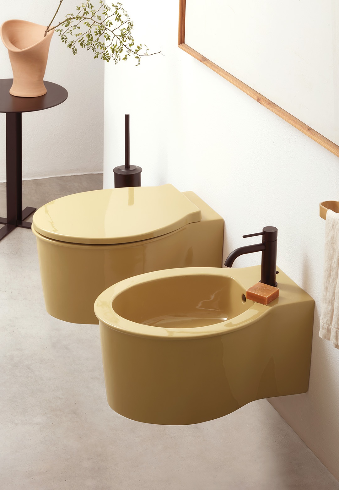 Toilet and bidet from Cielo, collection Catino