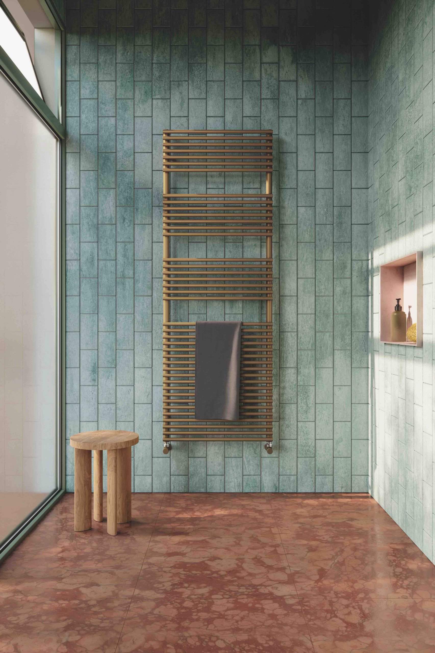 Heated gold towel rail from Tubes, collection Bath20