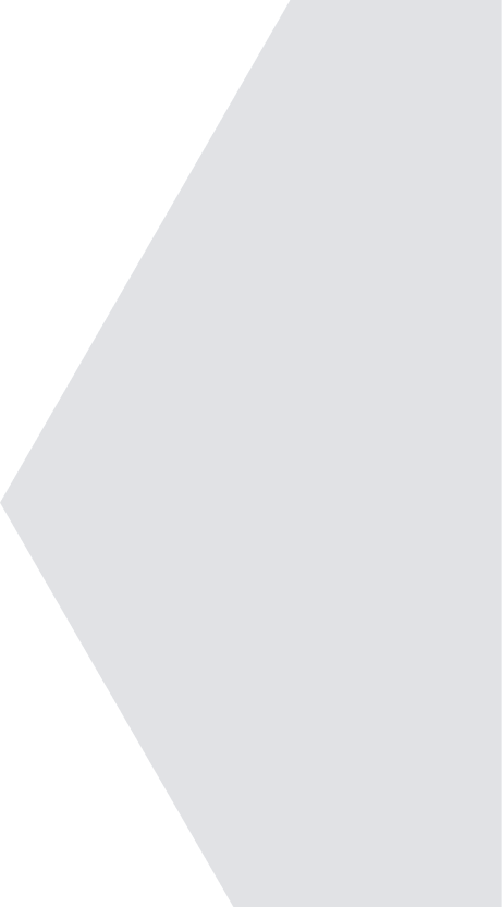 Dark blue hexagon shape aligned to the left on a transparent background.