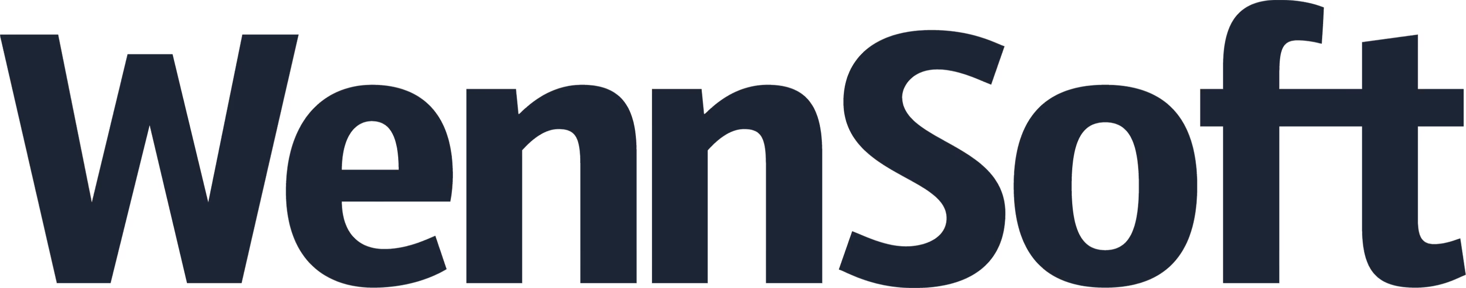Text logo of the company name WennSoft in dark bold letters.