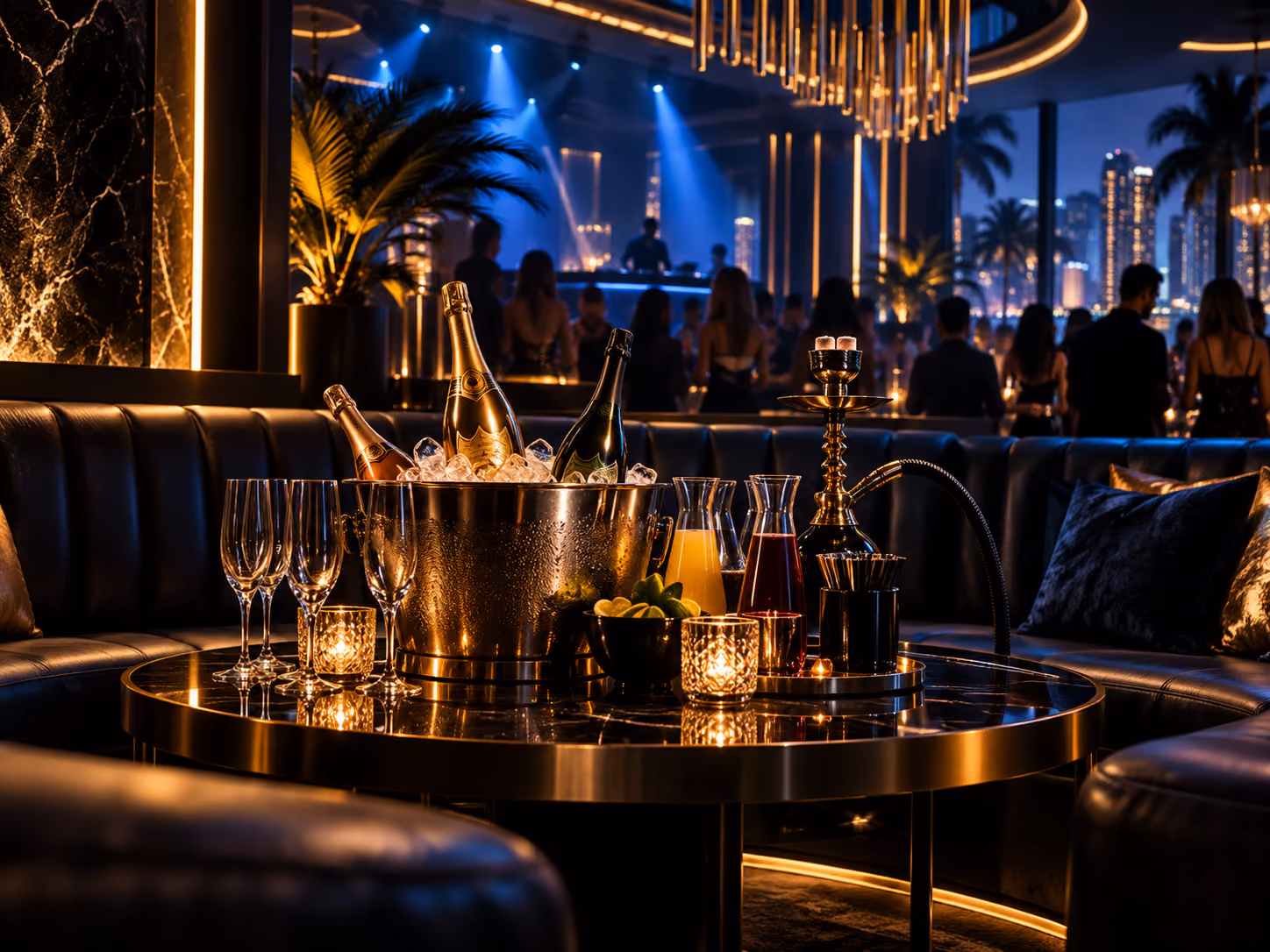 VIP bottle service and premium table seating at KAYA Nightlife in Fort Lauderdale