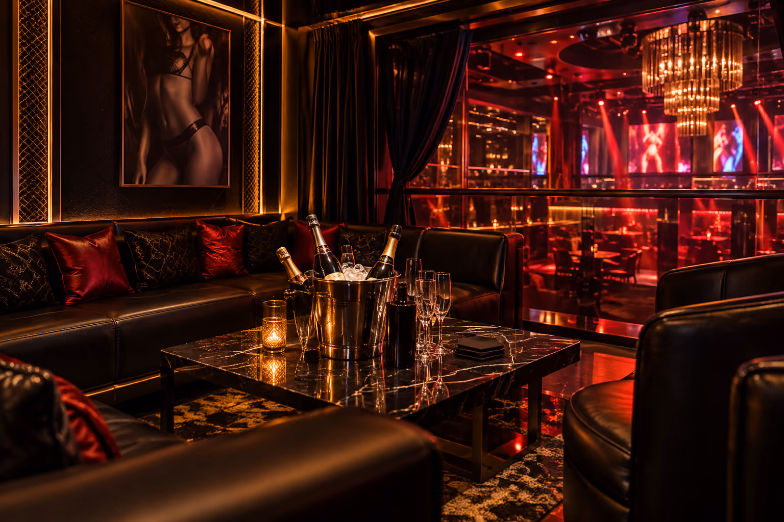 Private rooms for group celebrations at KAYA Nightlife in Fort Lauderdale