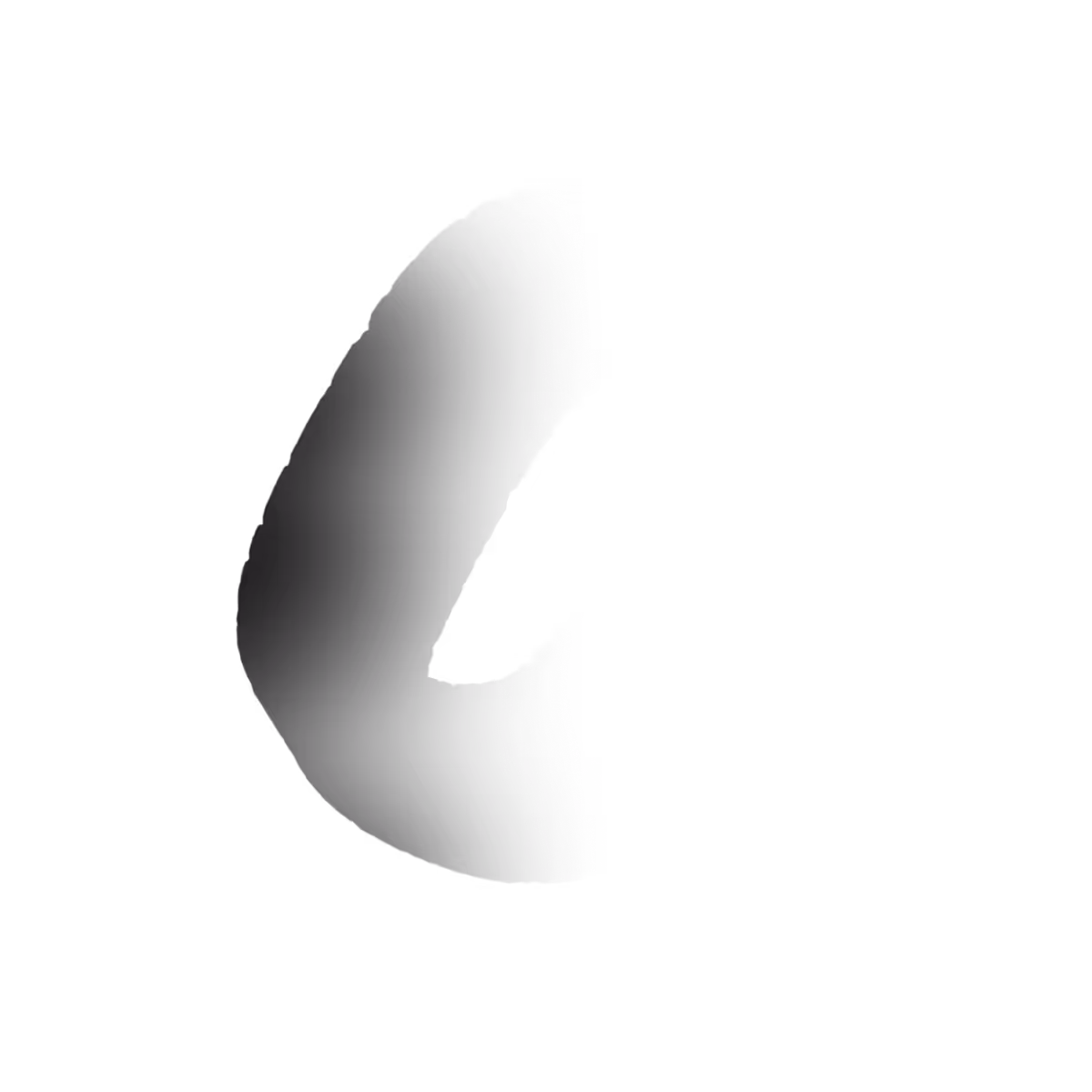 Black telephone receiver icon with a shadow on transparent background.