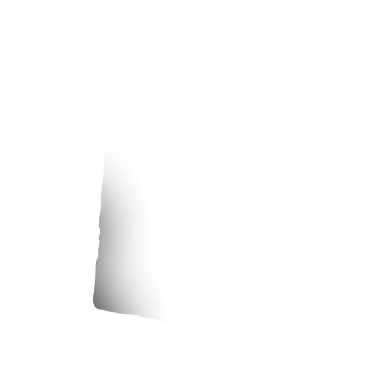 Shadow gradient with darker edges fading outward on a transparent background.