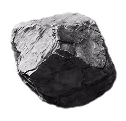 Rough, irregularly shaped gray rock with textured surface.